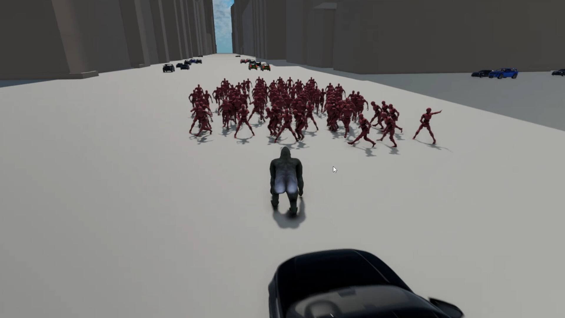 A Gorilla vs 100 Men Simulator screenshot 4