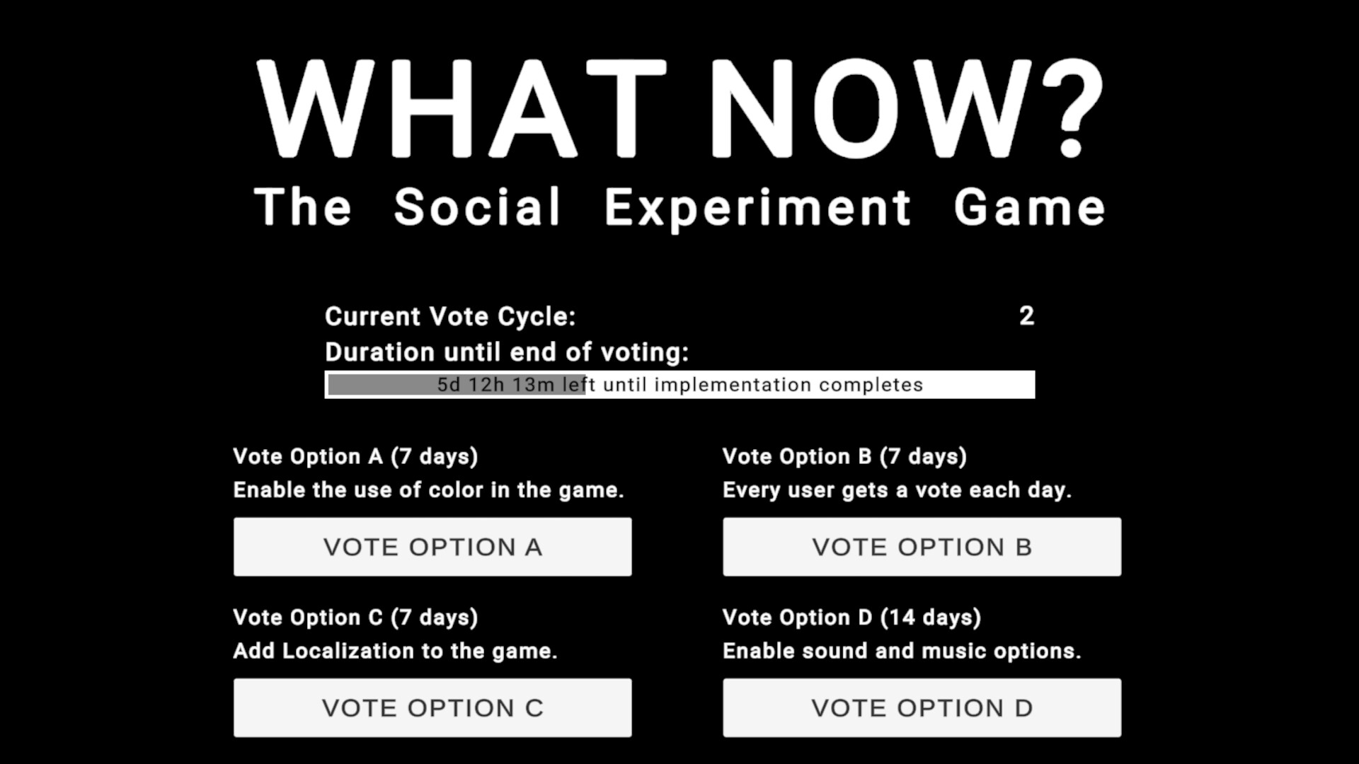 WHAT NOW? - The Social Experiment Game screenshot 3
