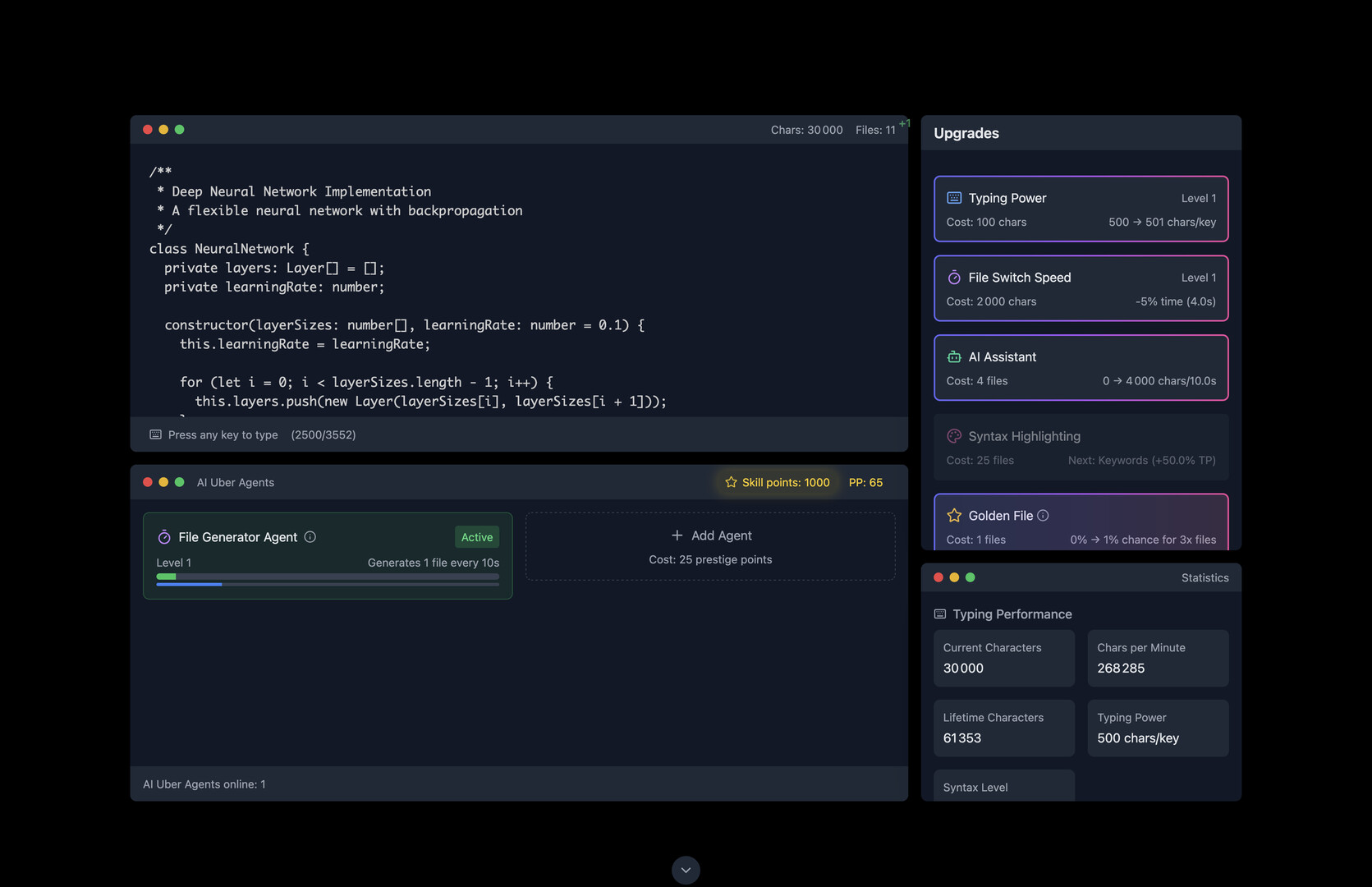 Yet Another Incremental Game (but this time about coding) screenshot 3