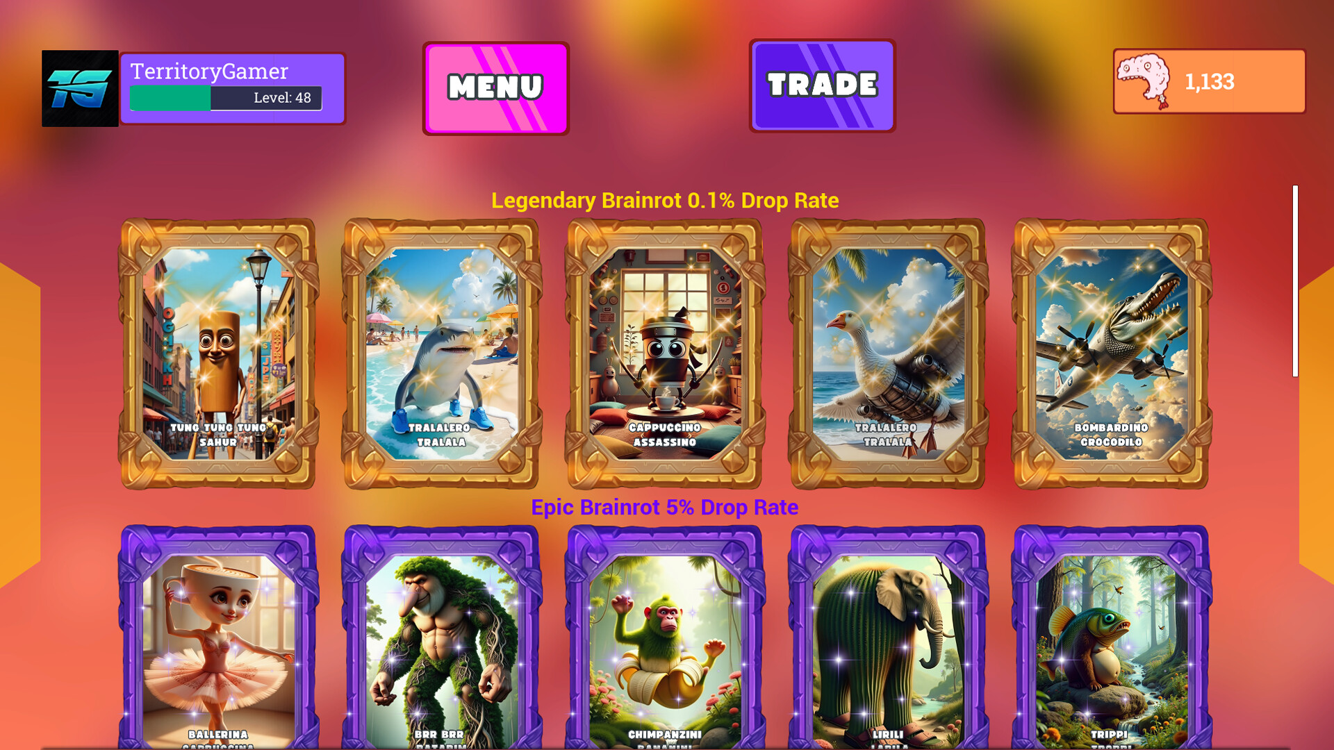 Italian Brainrot TCG screenshot 2
