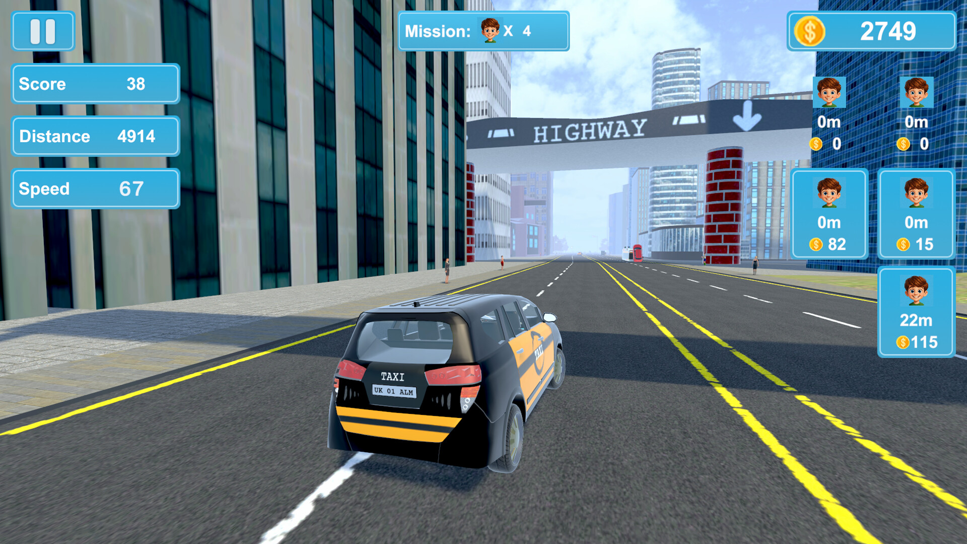 City Taxi Mission screenshot 5