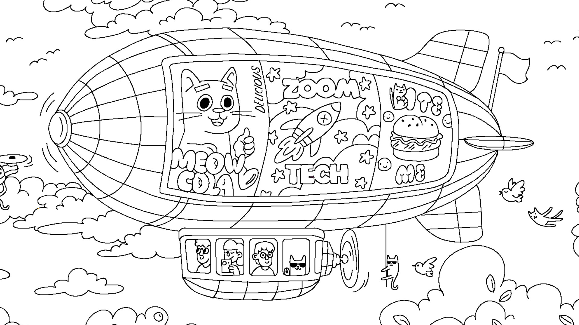 100 Cats Lost In World Find & Color screenshot 1