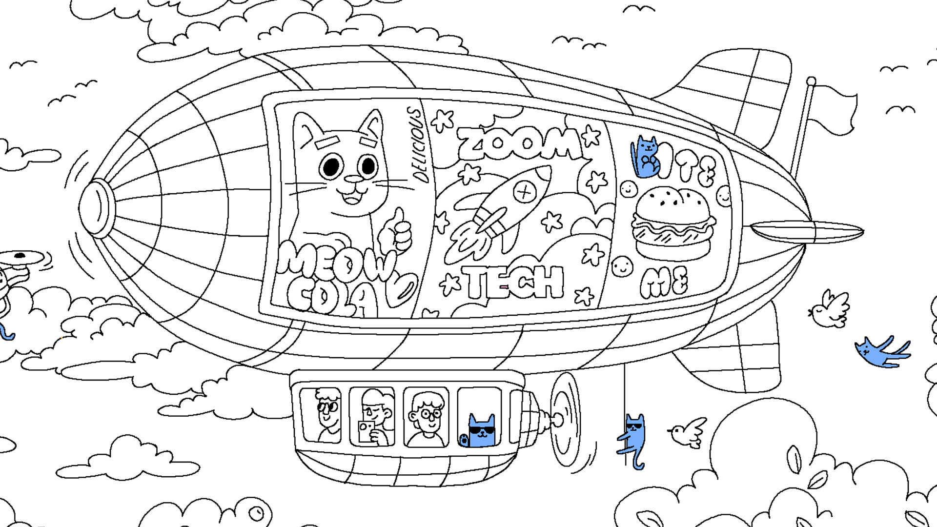 100 Cats Lost In World Find & Color screenshot 2