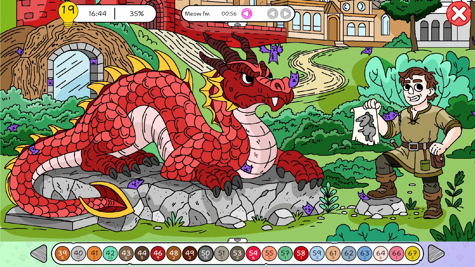 100 Cats Lost In Poland Find & Color screenshot 5