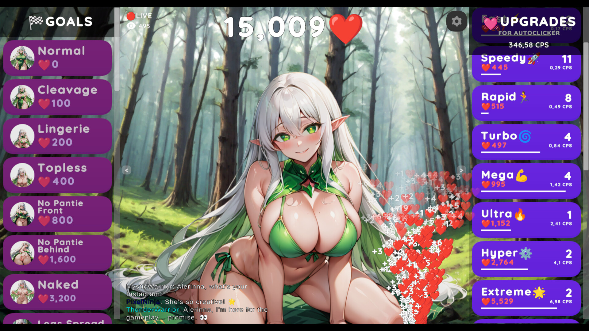 Hentai Clicker: Alerinna is streaming screenshot 3