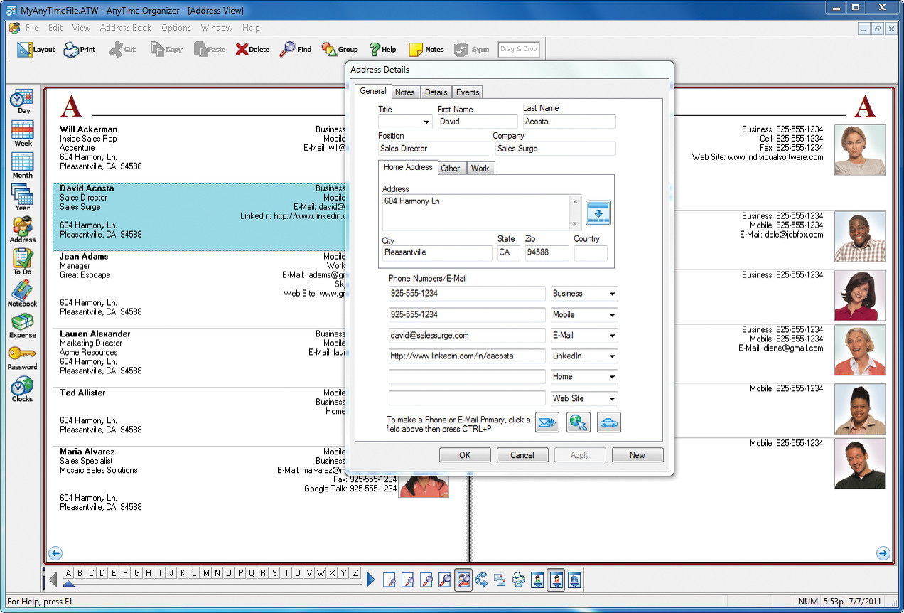 AnyTime® Organizer Deluxe 15 screenshot 3