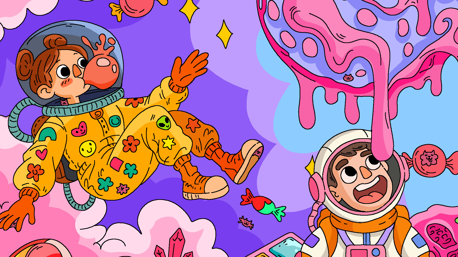100 Cats Lost In Space Find & Color screenshot 3