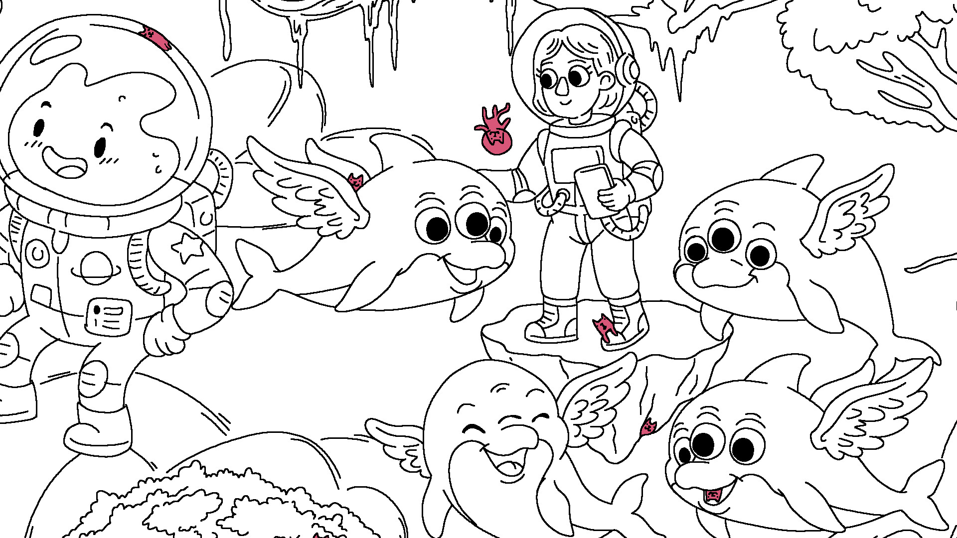 100 Cats Lost In Space Find & Color screenshot 4