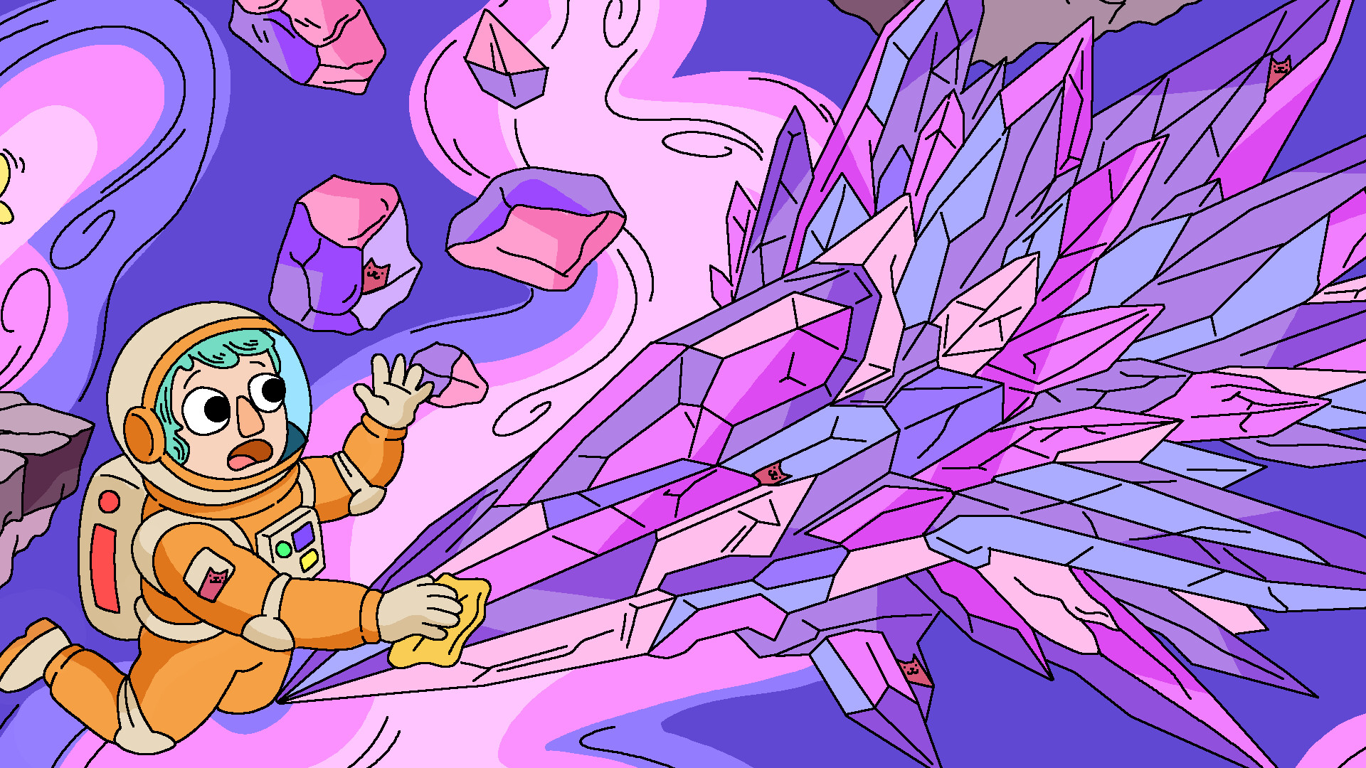 100 Cats Lost In Space Find & Color screenshot 7
