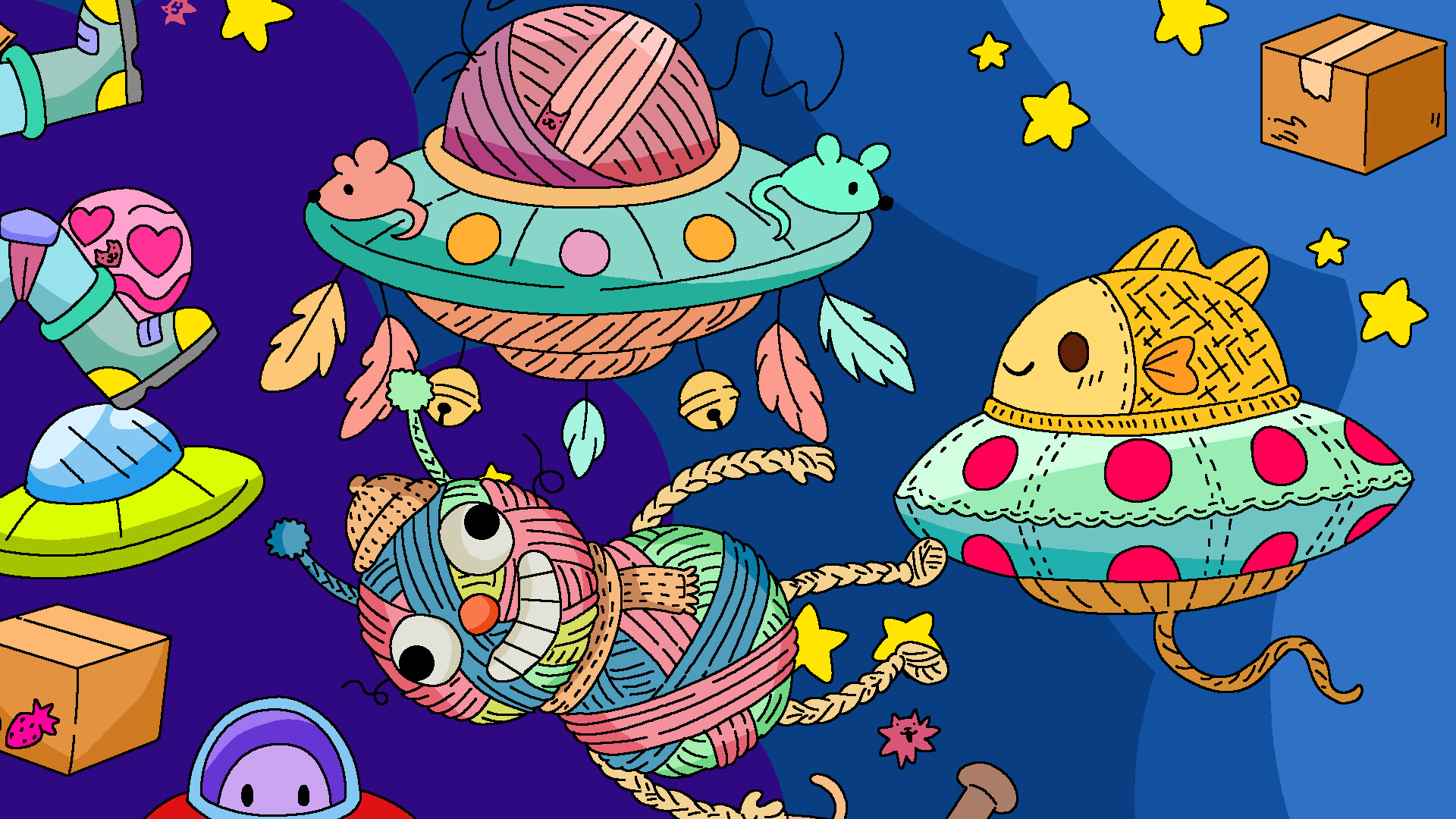 100 Cats Lost In Space Find & Color screenshot 8