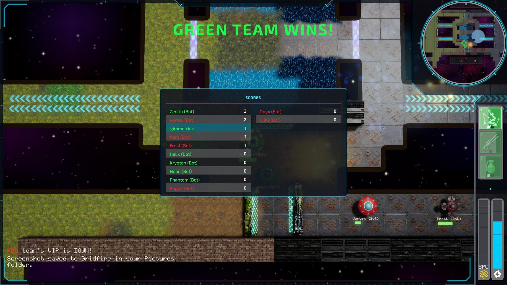Gridfire screenshot 2