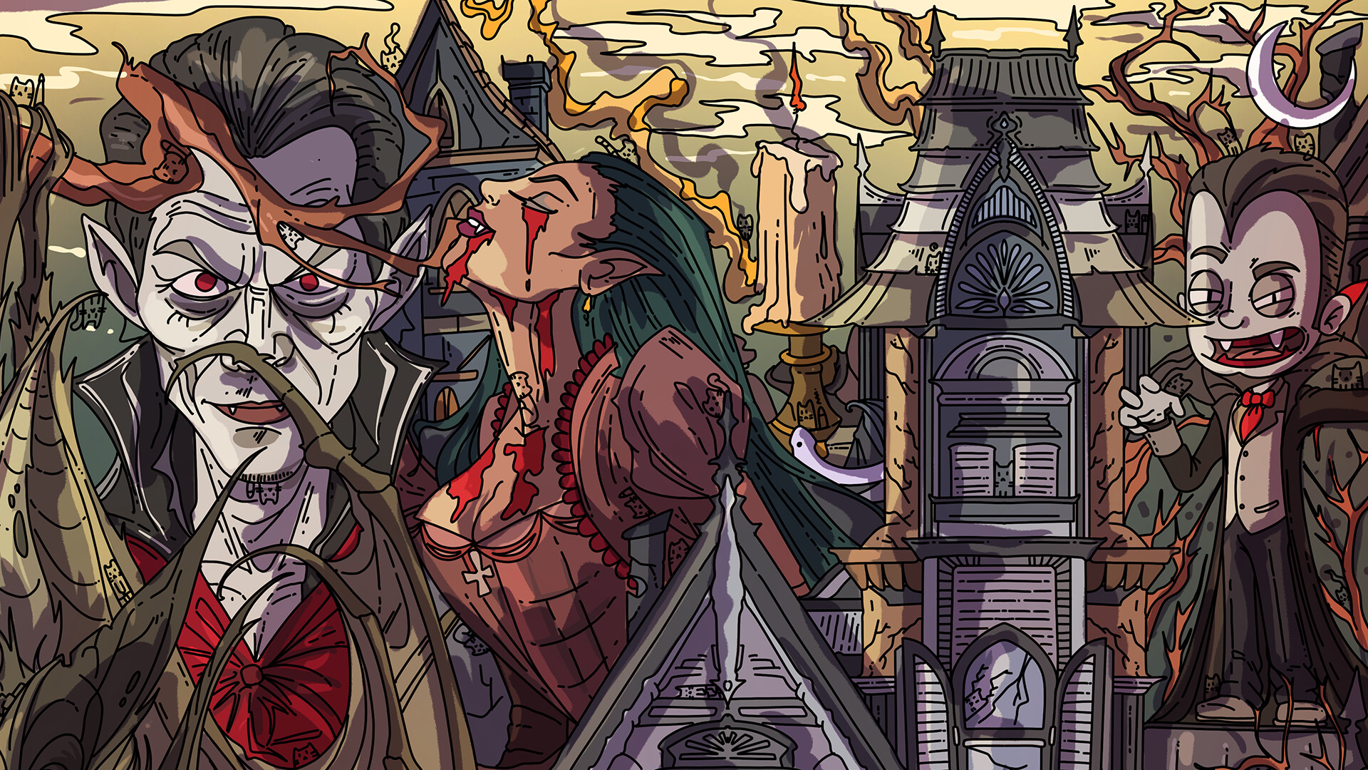 100 Vampire Cats screenshot 1