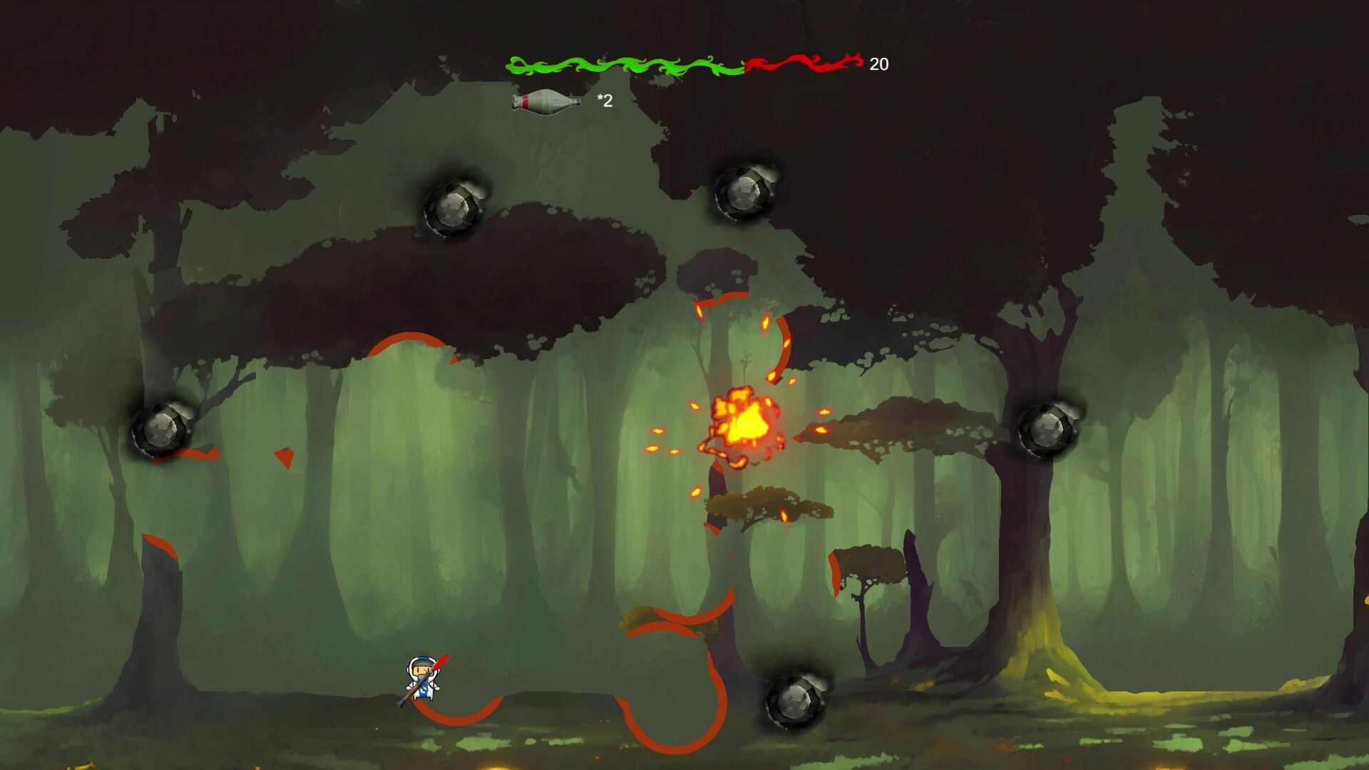 Bouncing Missile screenshot 1