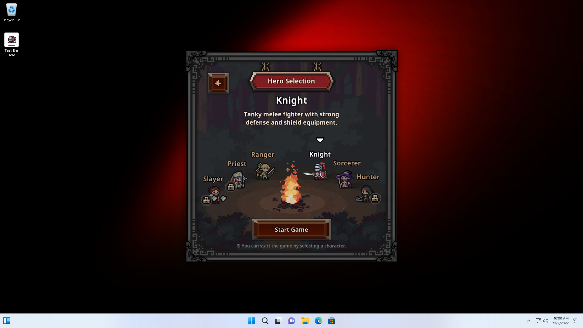 TBH: Task Bar Hero Demo screenshot 1