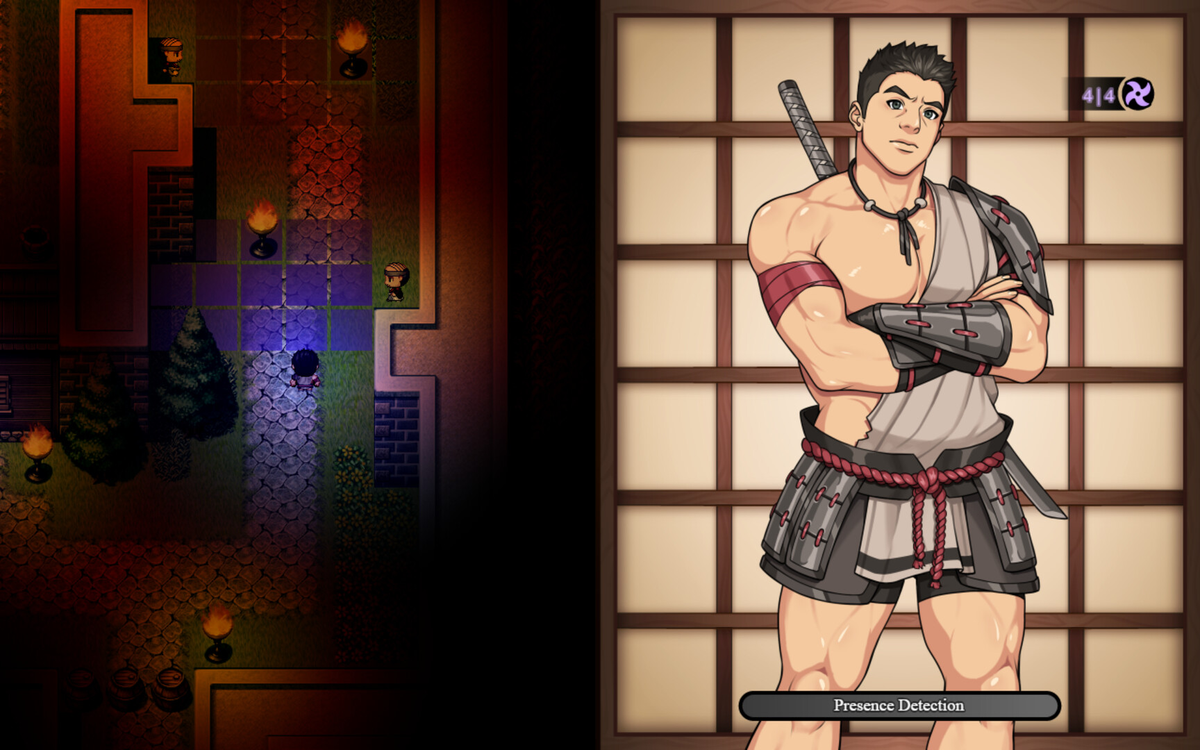 Ryuu's Sin - A Bara Stealth Game screenshot 2