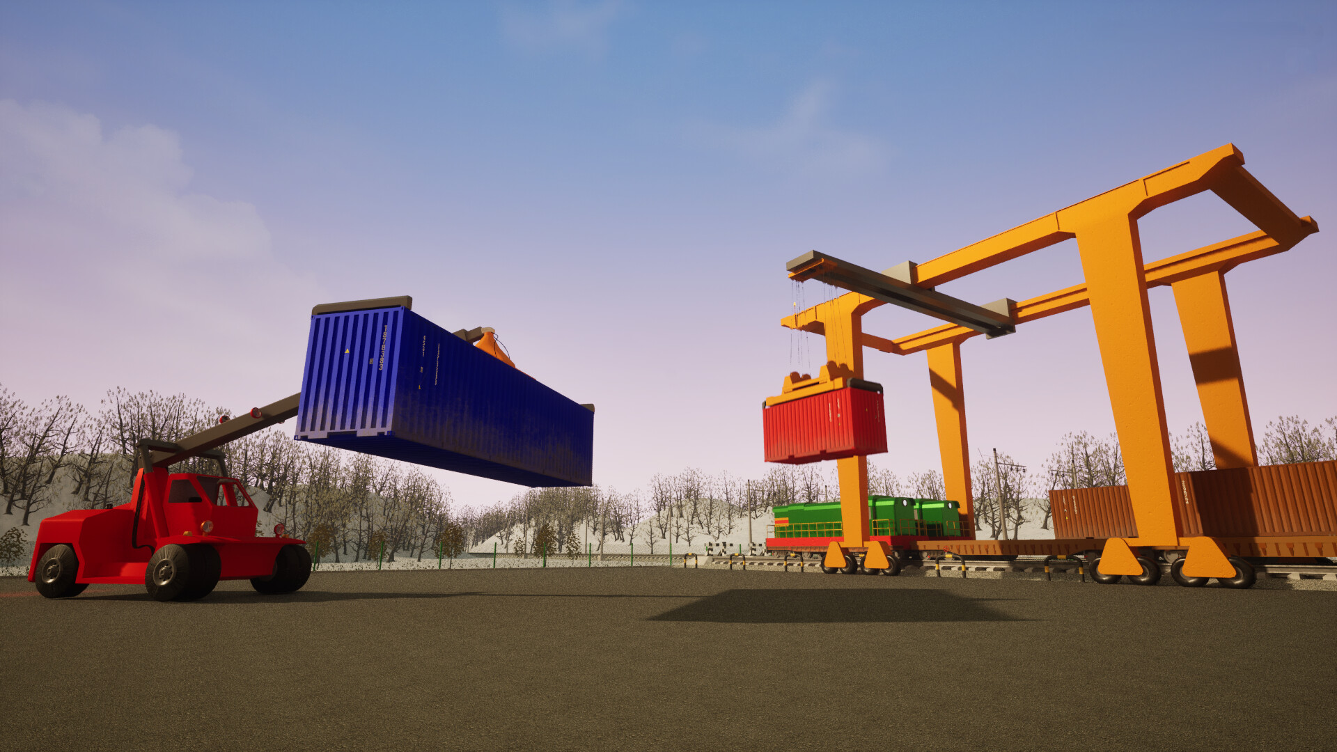 Container Terminal Simulator screenshot 2