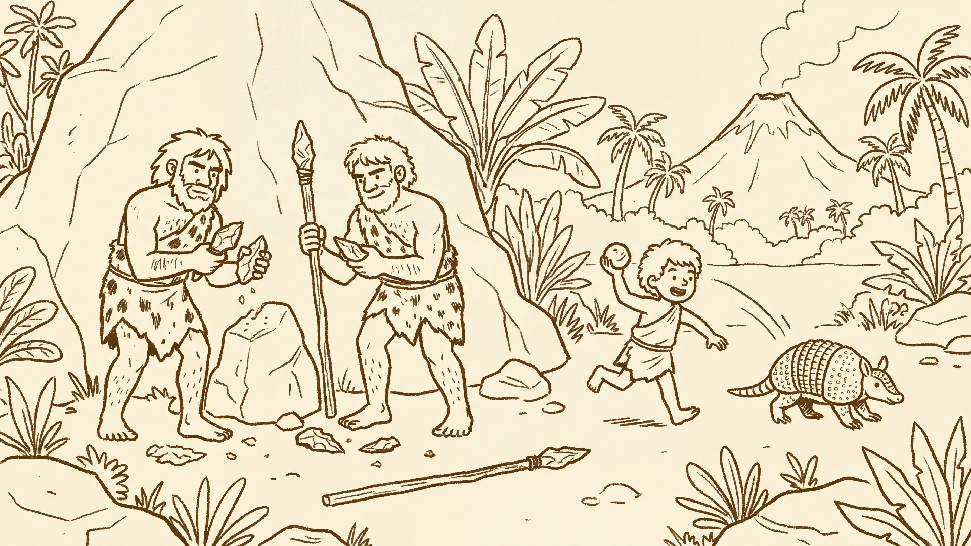999 Hidden Cats: Stone Age Together screenshot 4