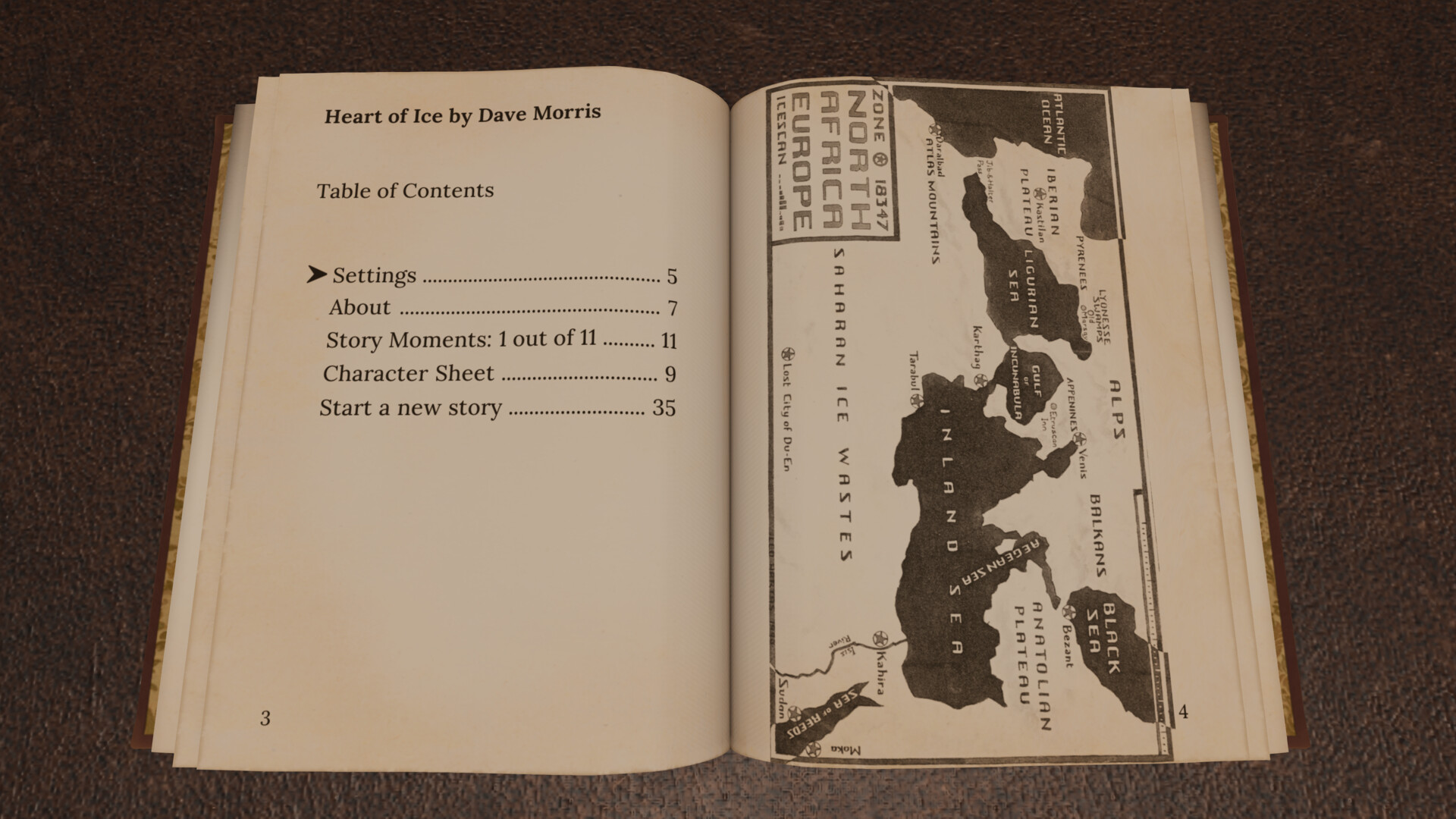 Heart of Ice by Dave Morris screenshot 5