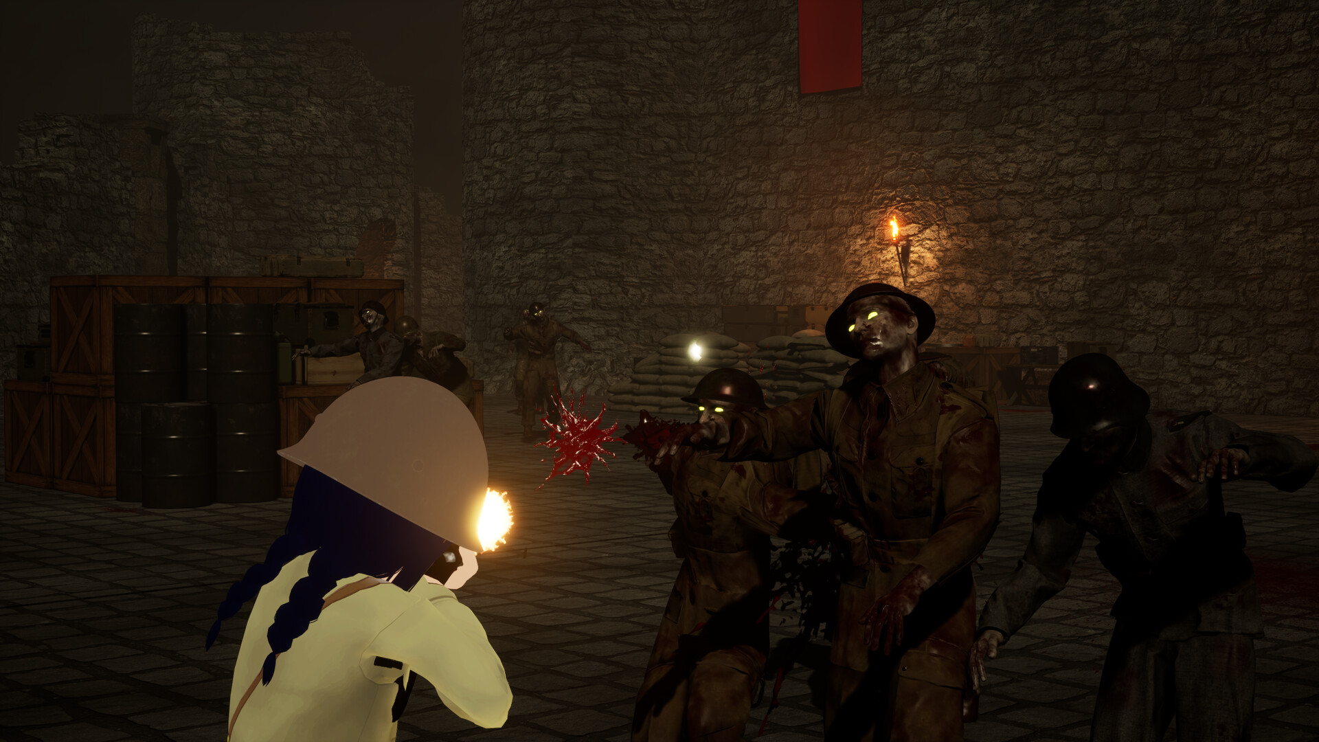 Totenkampf : Anime Waifus vs WW2 Zombies screenshot 6
