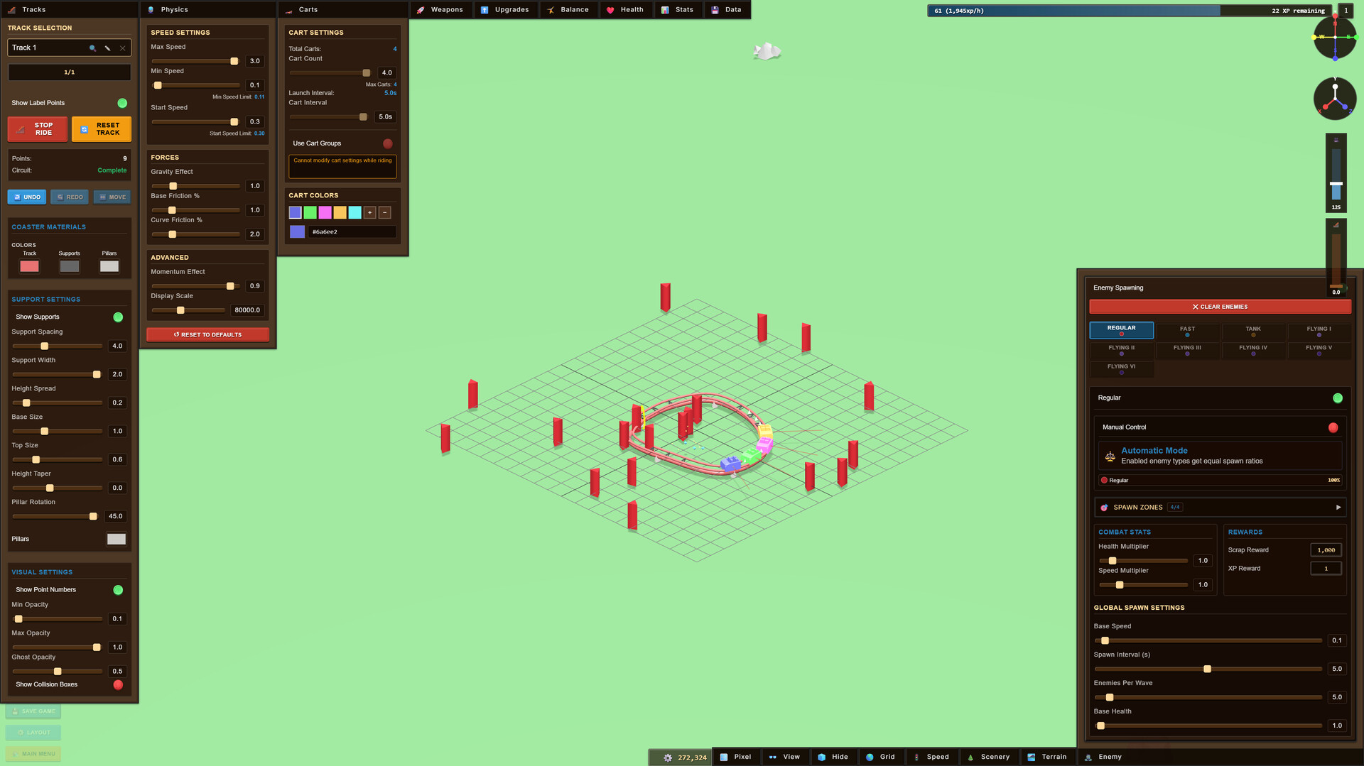 Coaster Clash 2k99 - Roller Coaster Defense screenshot 1