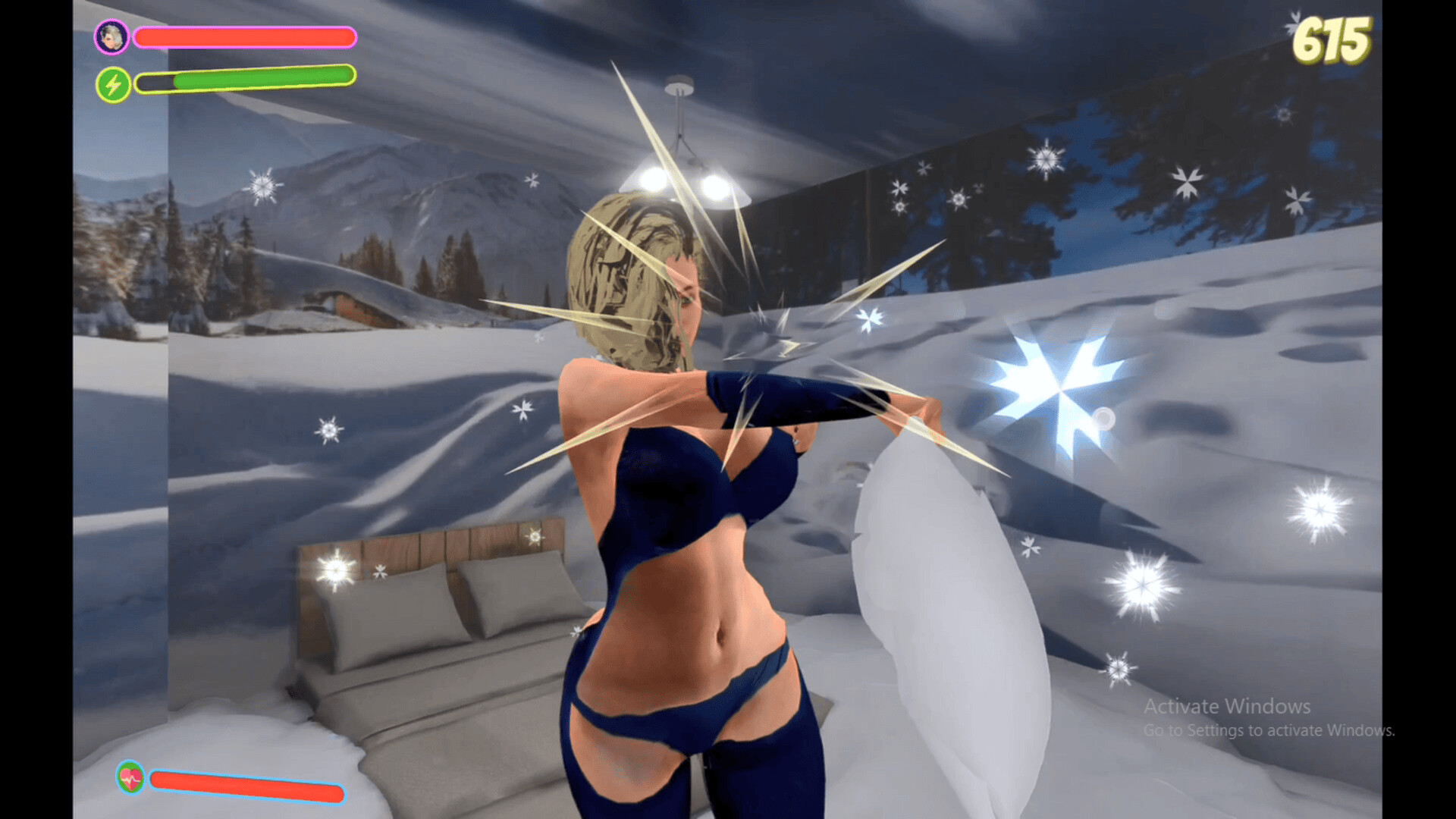 Peachy Pillow Fight : Cat screenshot 2
