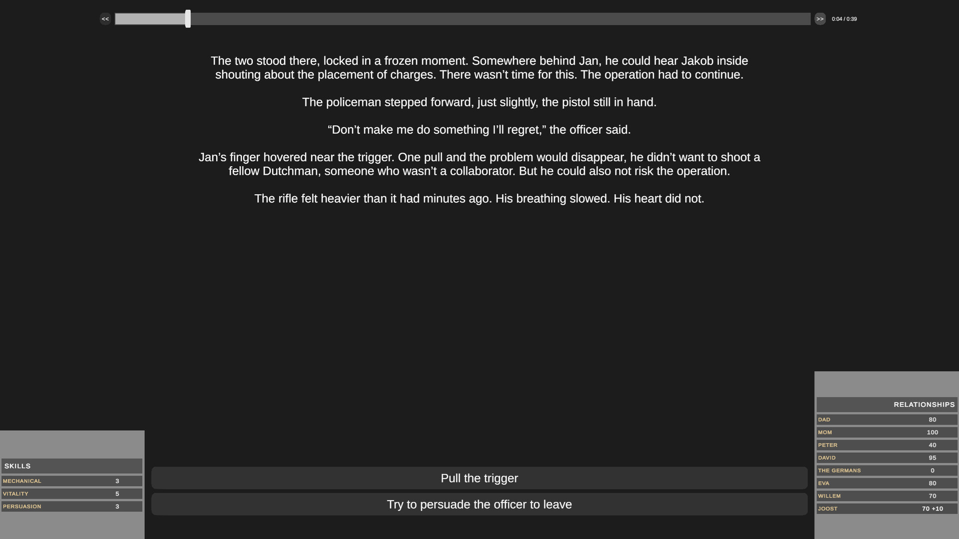 Survive, Resist, Collaborate - a World War 2 Choice-Based Story screenshot 1