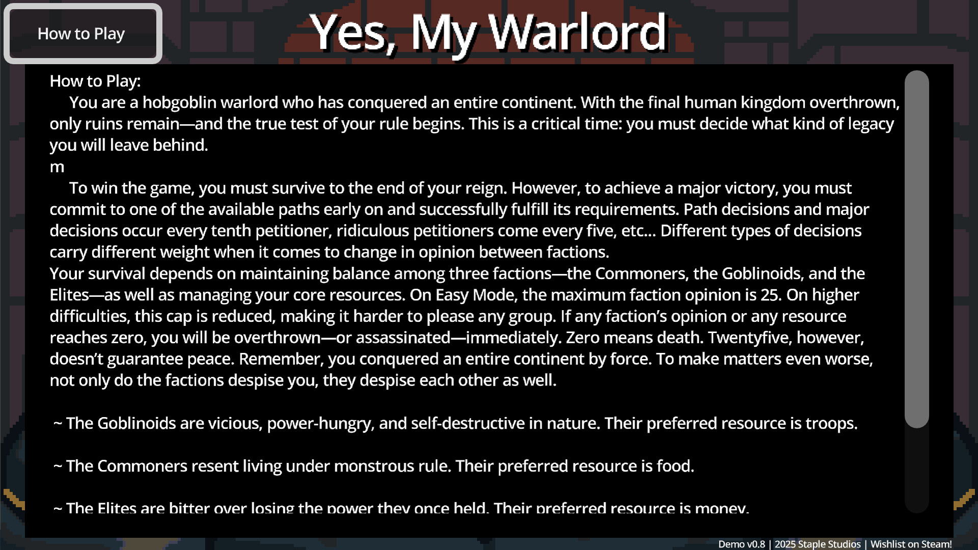 Yes, My Warlord screenshot 12