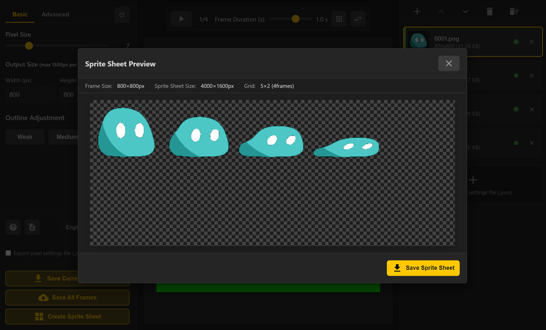 AnimSprite Pixelizer - Convert Hand-drawn Animations to Pixel Art screenshot 3