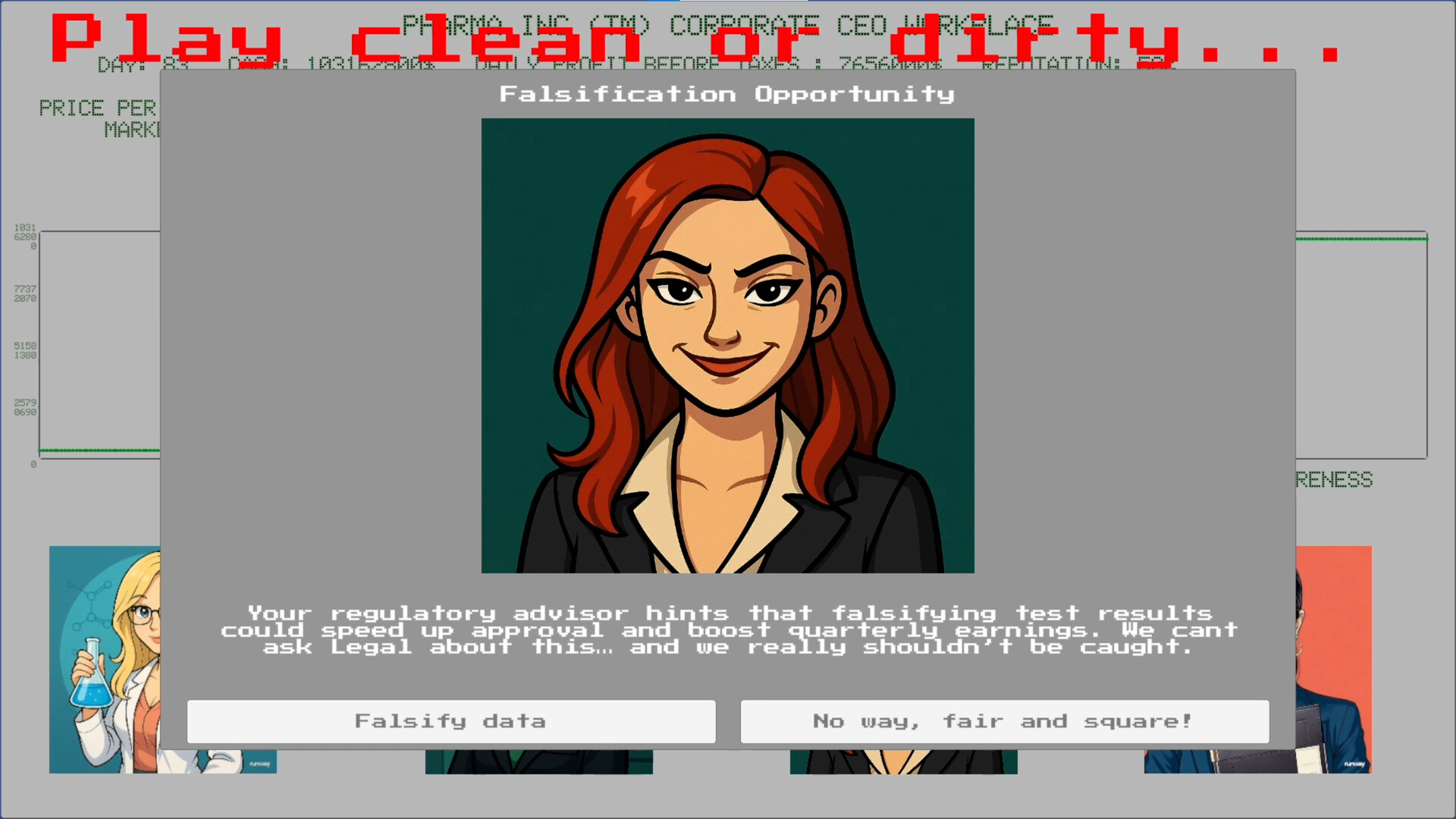 PHARMA INC SIMULATOR - Ethics not included. screenshot 4