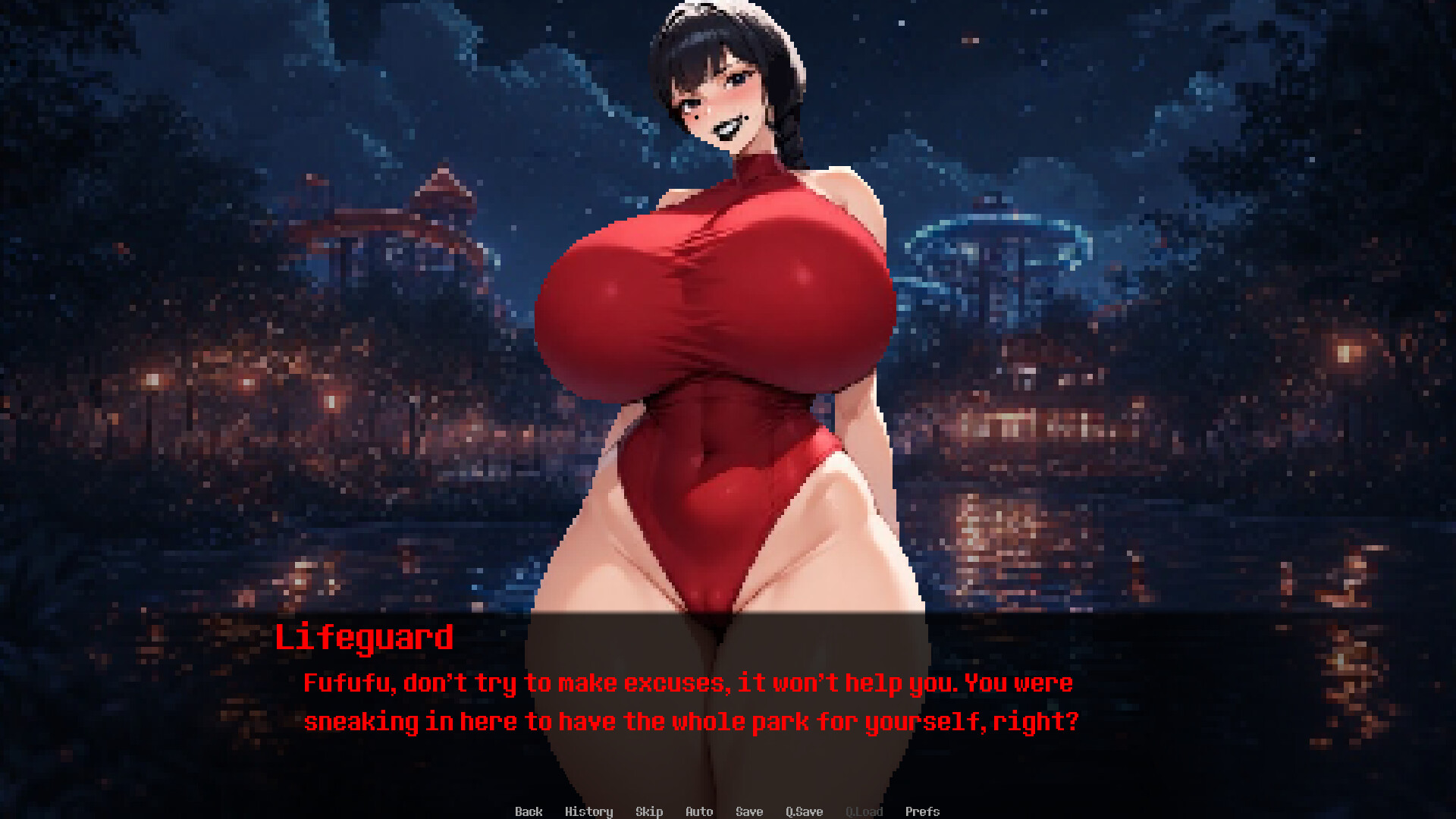Dominated by: Yandere Goth Lifeguard screenshot 1