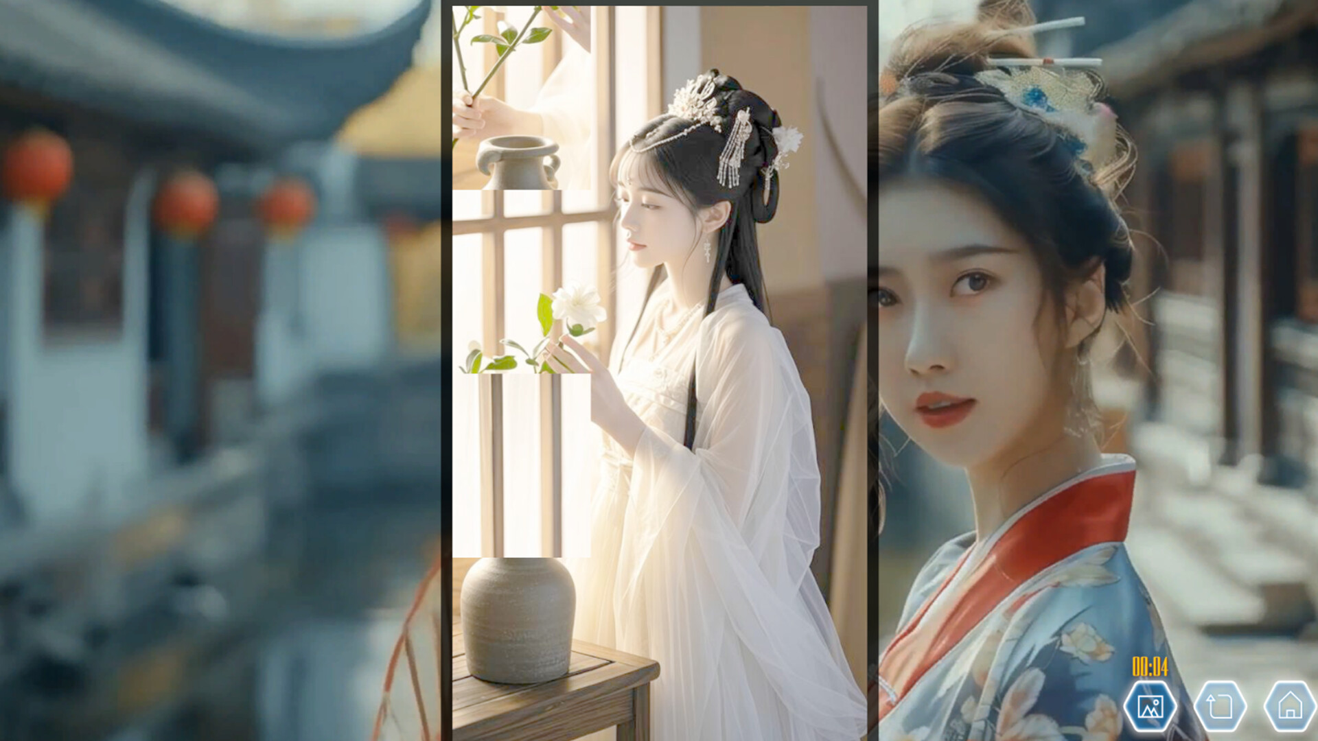 Ancient Style Girl Dynamic Jigsaw Puzzle screenshot 4