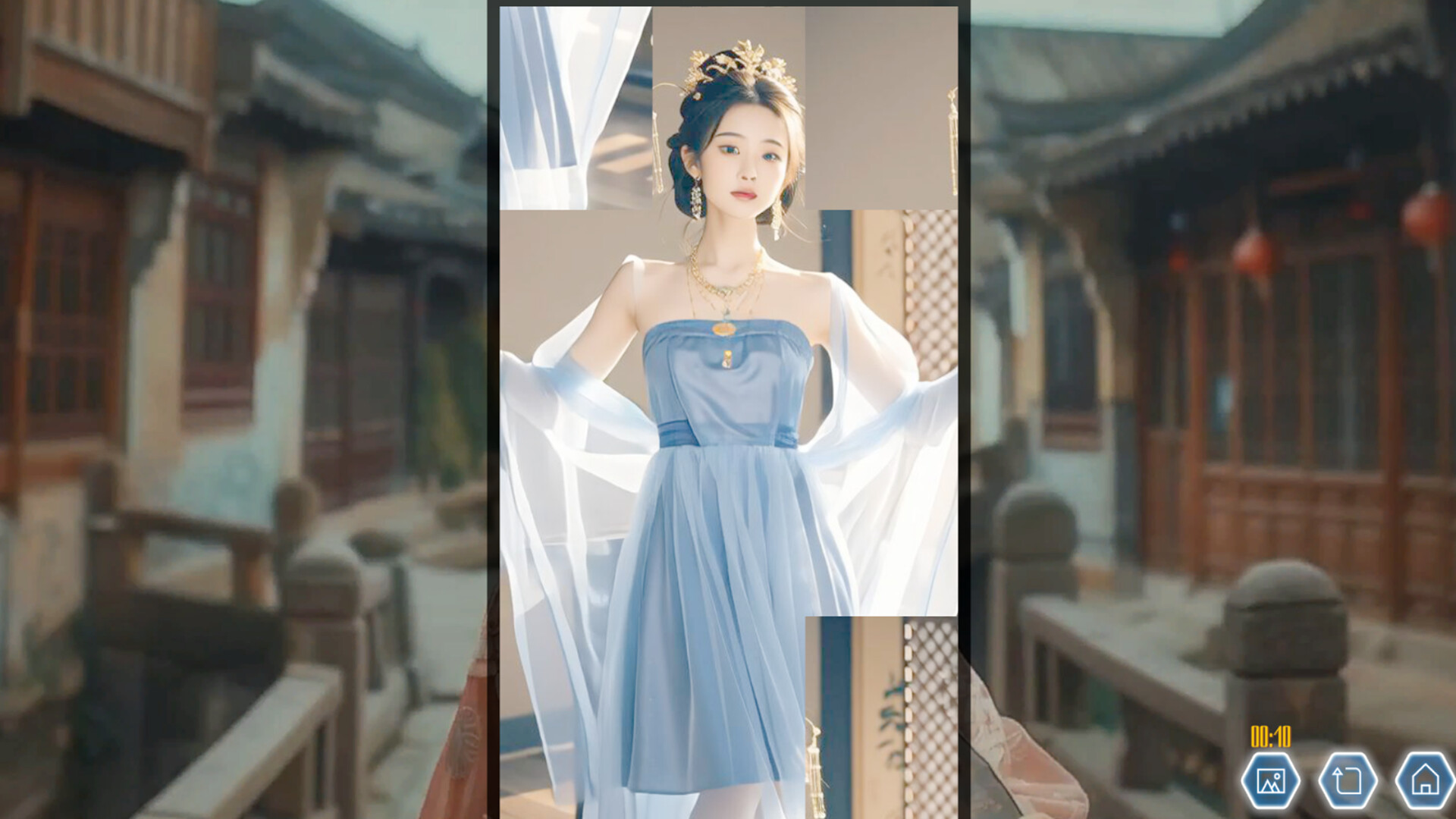 Ancient Style Girl Dynamic Jigsaw Puzzle screenshot 2