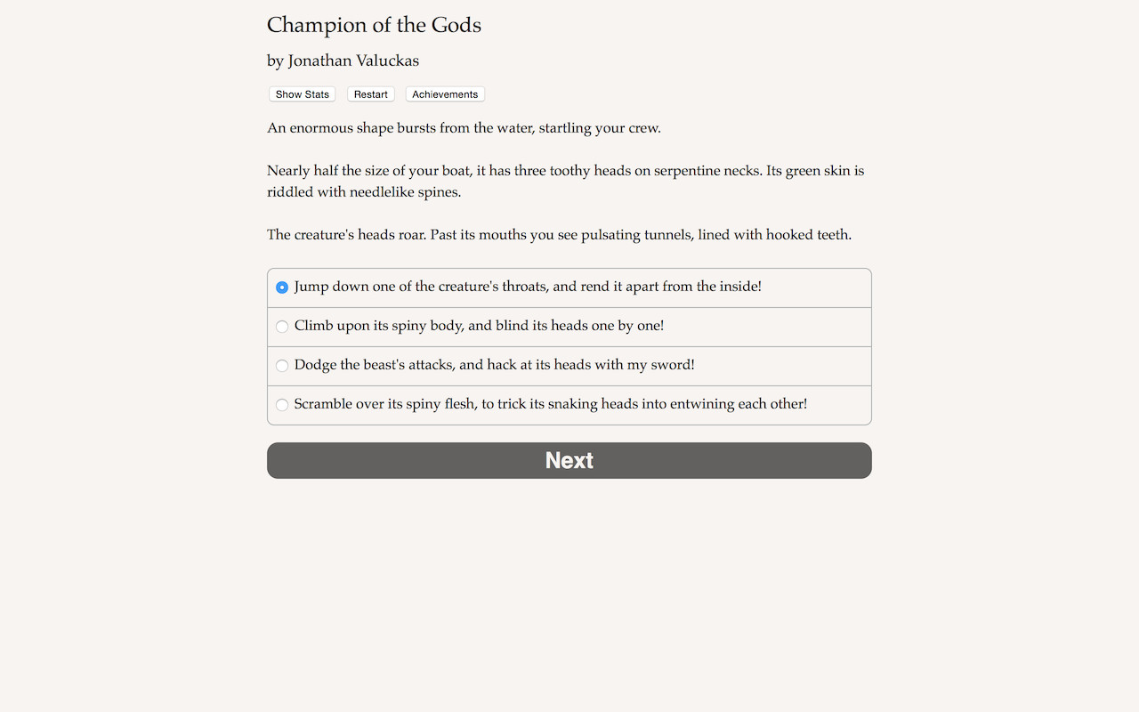 Champion of the Gods screenshot 1