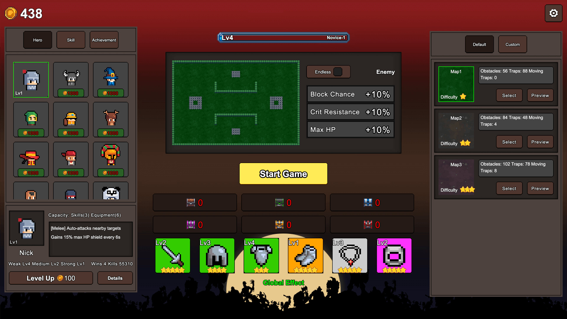 Secret Heroes-Survivor Roguelike screenshot 1