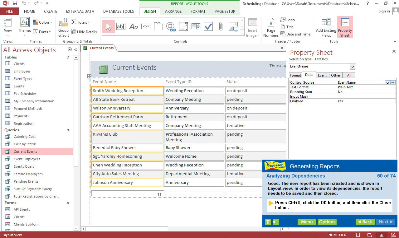 Professor Teaches® Access 2013 & 365 screenshot 4