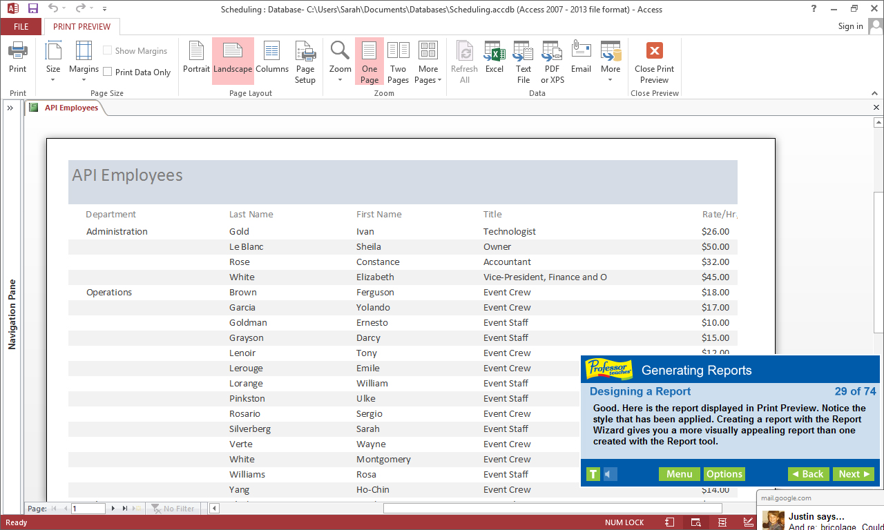 Professor Teaches® Access 2013 & 365 screenshot 2