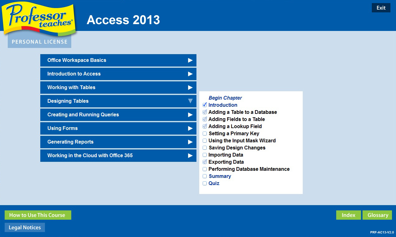 Professor Teaches® Access 2013 & 365 screenshot 3