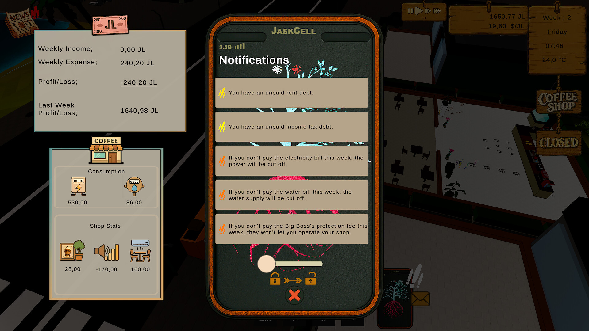 Life in Jasskia: a Coffee Shop screenshot 13