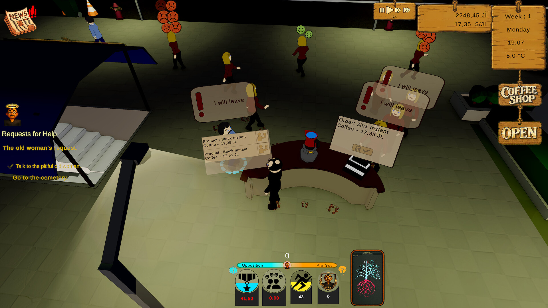 Life in Jasskia: a Coffee Shop screenshot 2