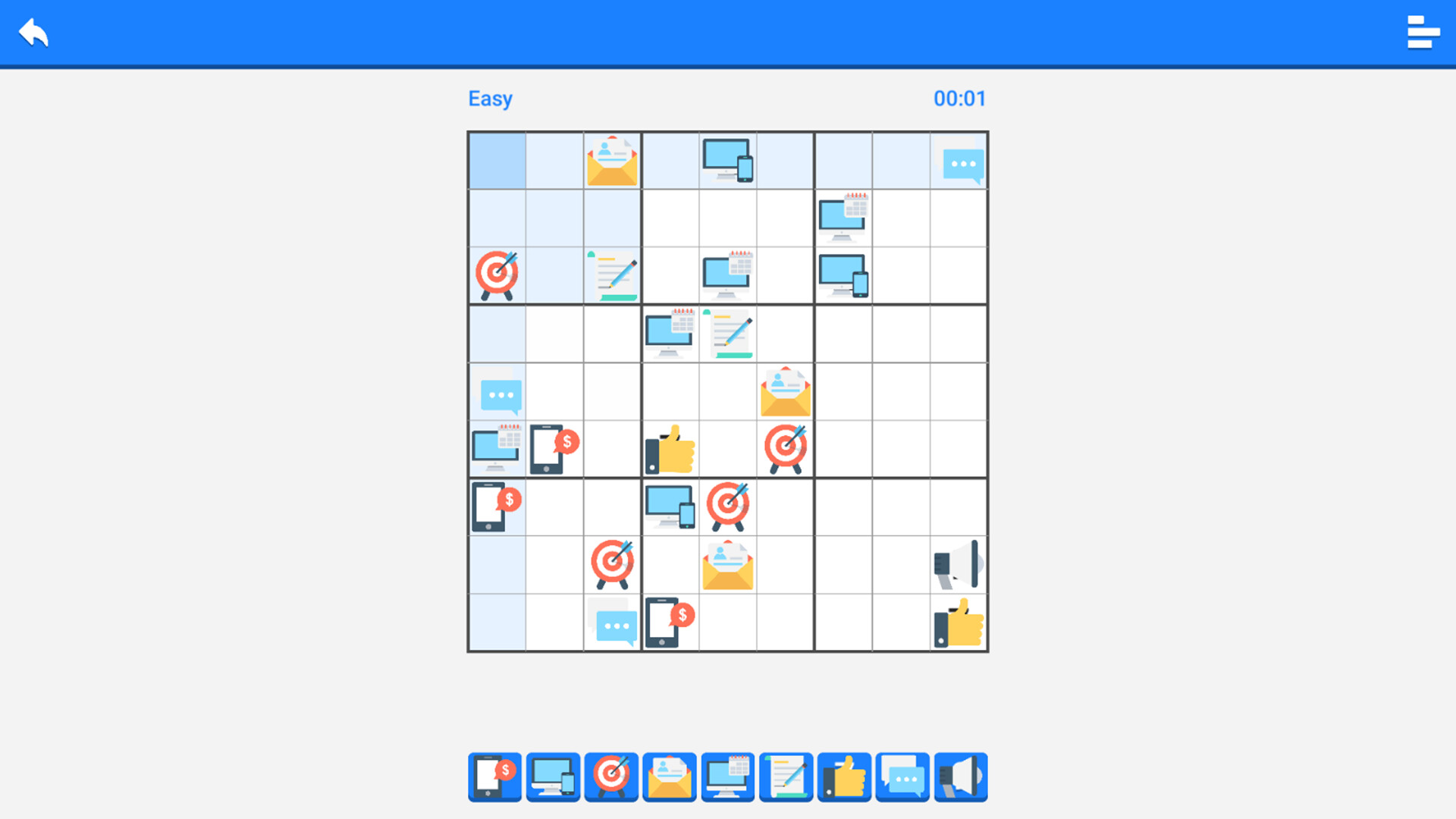 Sudoku-X screenshot 2