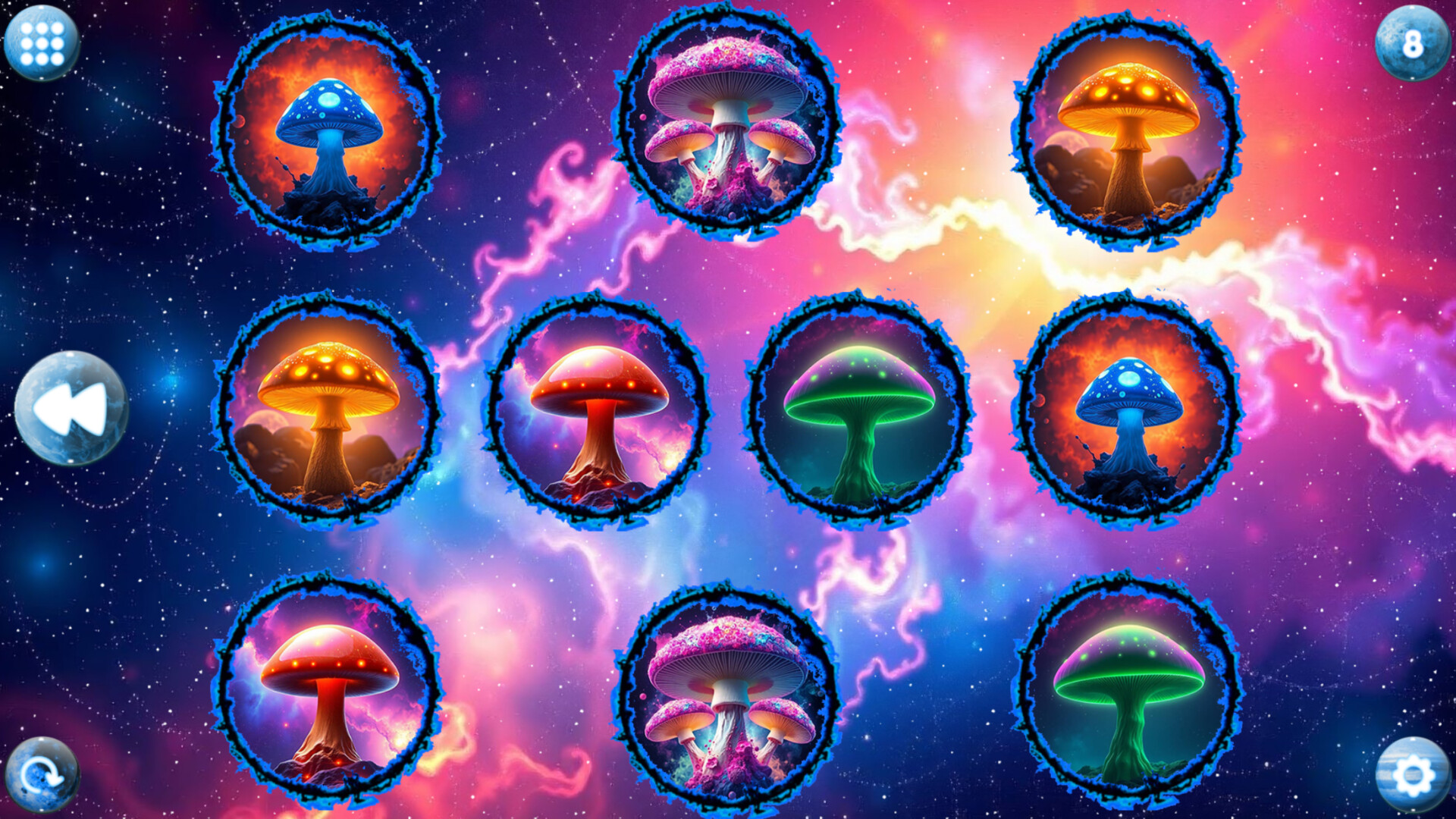 Space Memory: Mushrooms screenshot 4