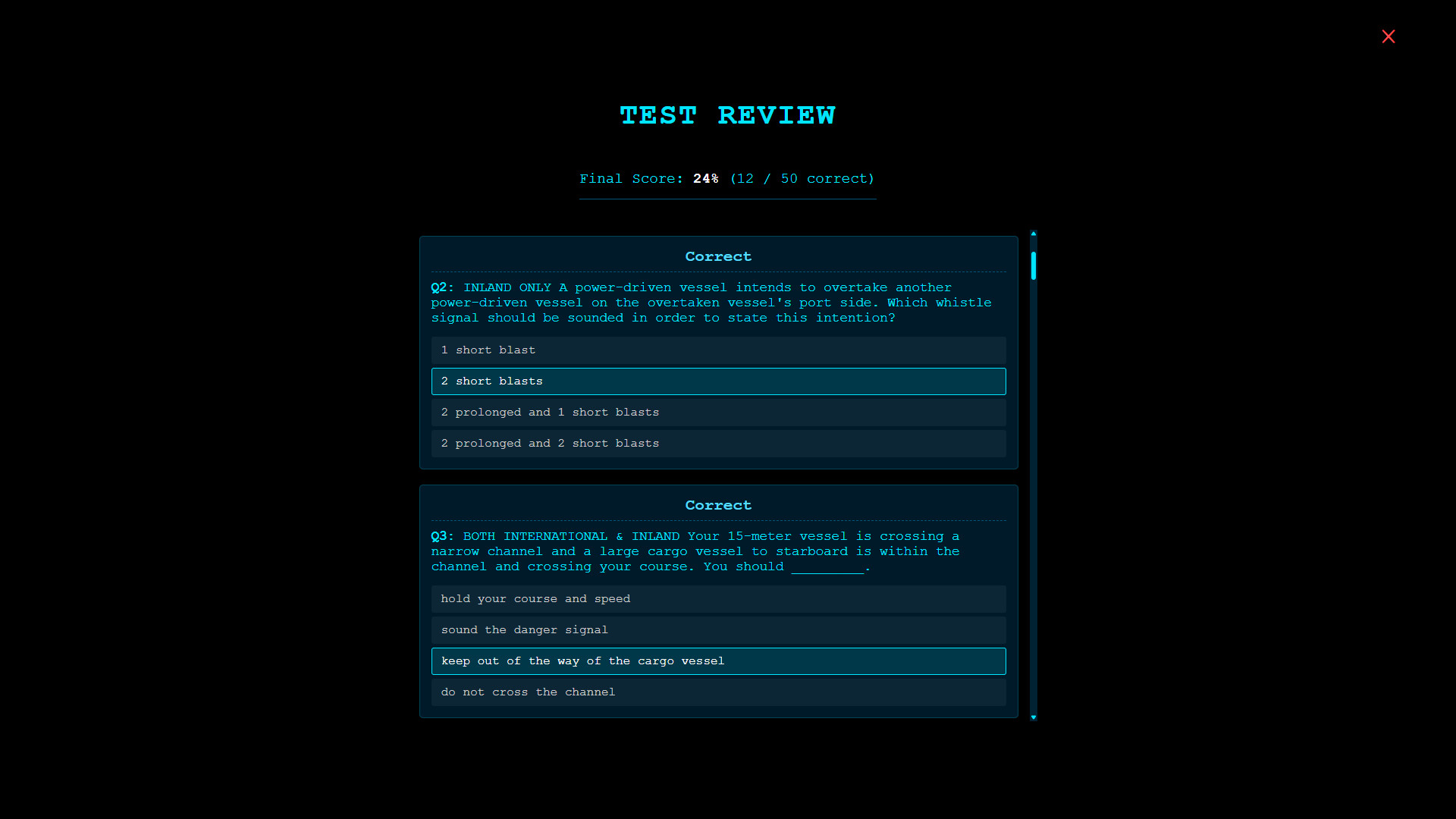 Watchstander: COLREGS/Rules of the Road Training Administrator screenshot 2
