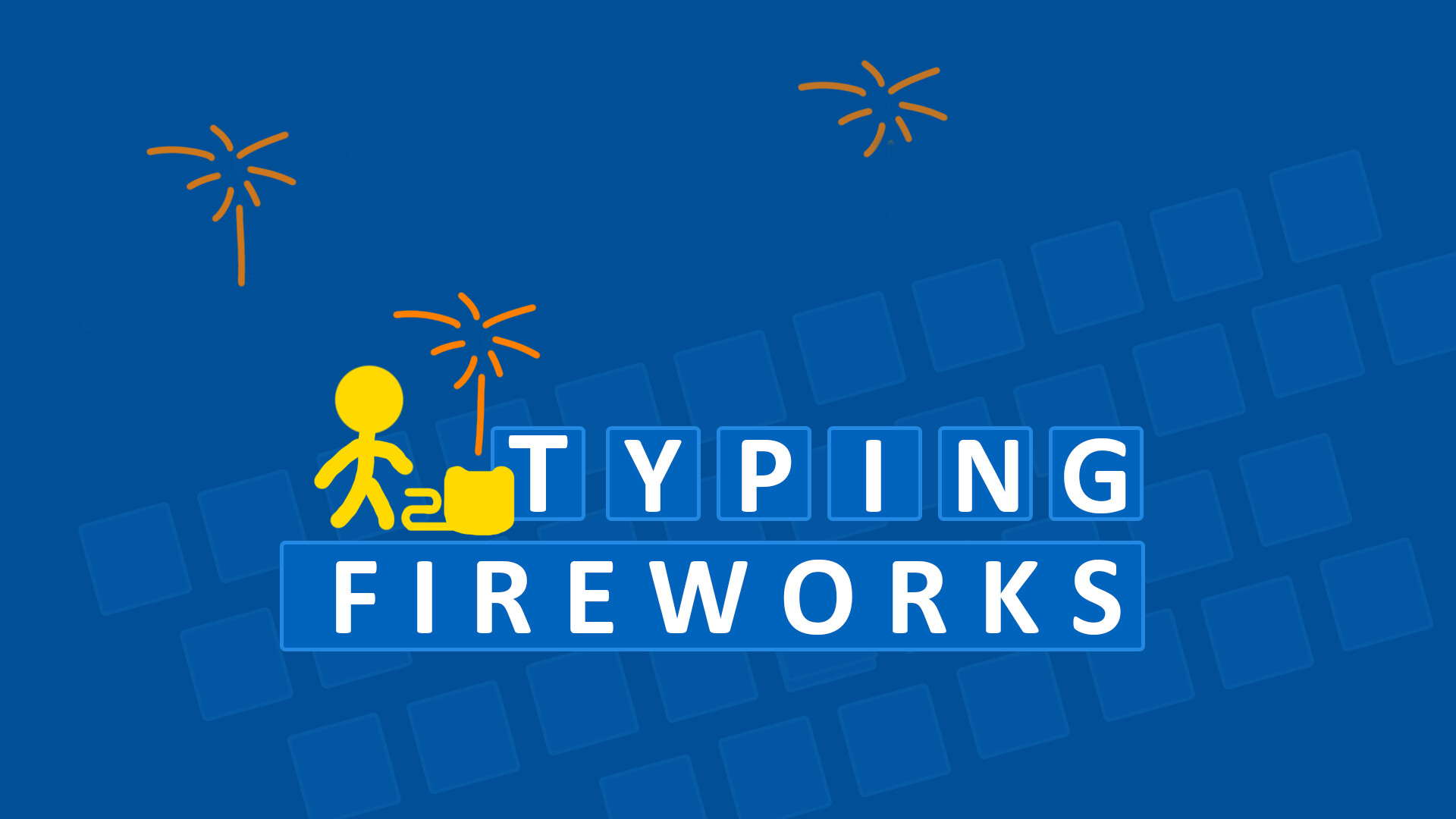 Typing Fireworks screenshot 1