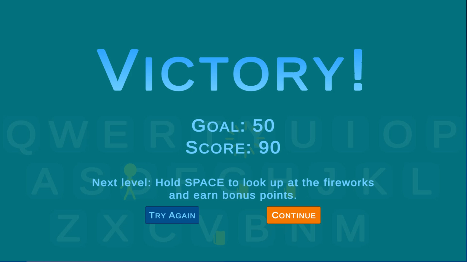 Typing Fireworks screenshot 2