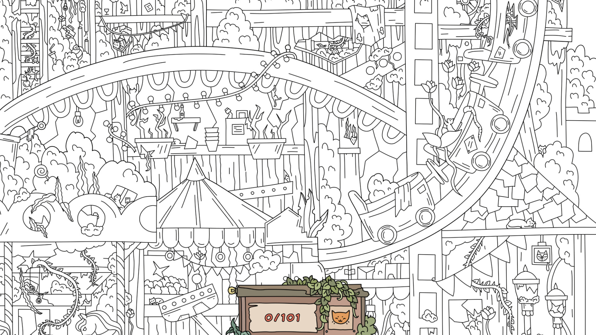 Hidden Cats: Old Amusement Park screenshot 4