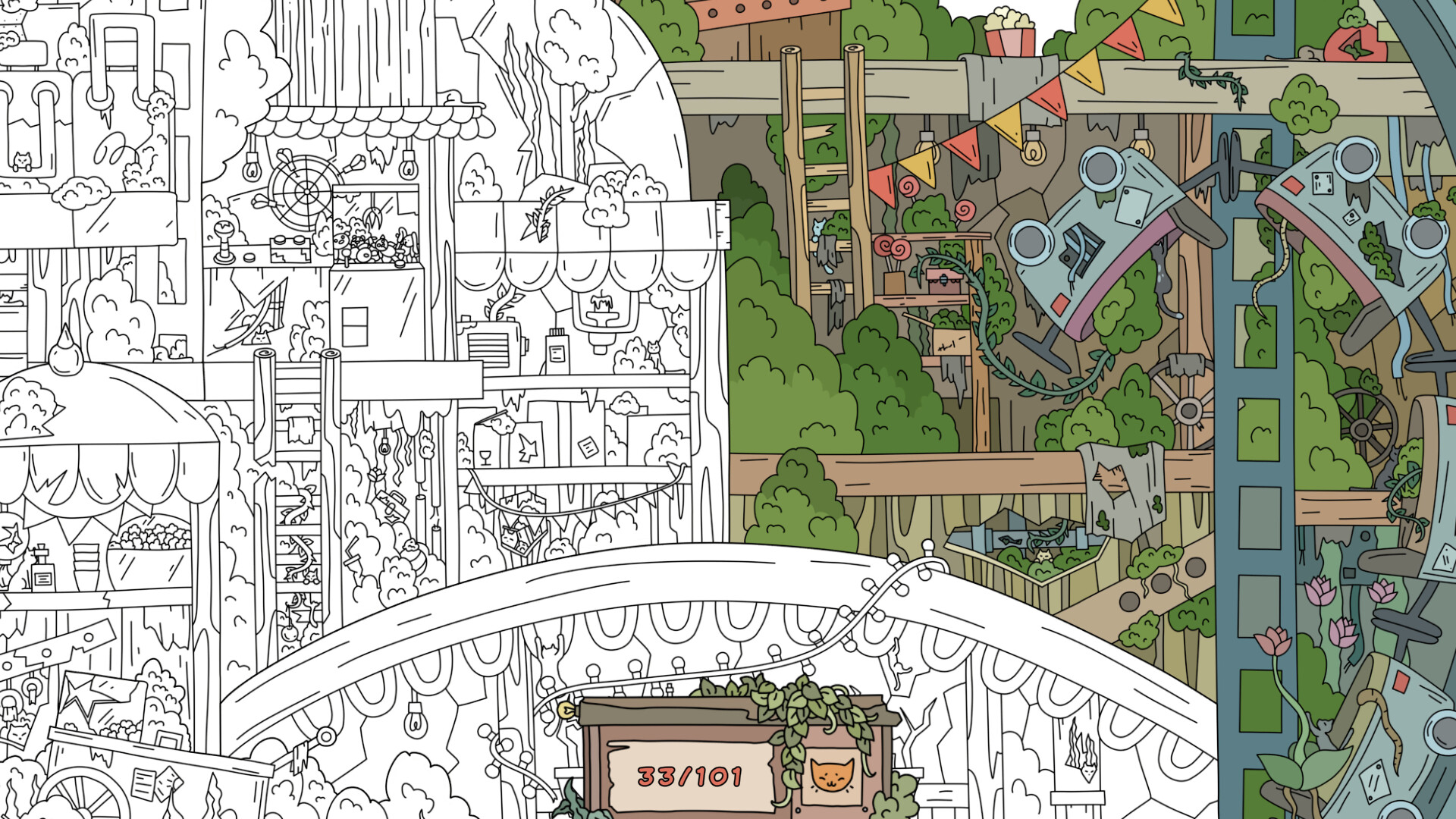 Hidden Cats: Old Amusement Park screenshot 6