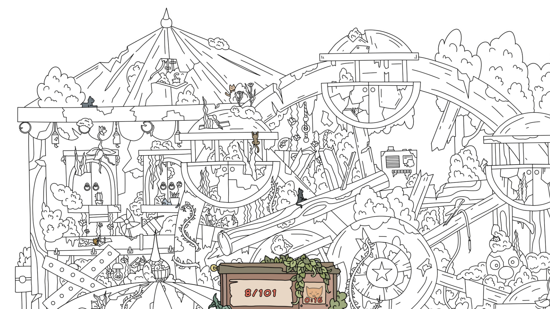 Hidden Cats: Old Amusement Park screenshot 7