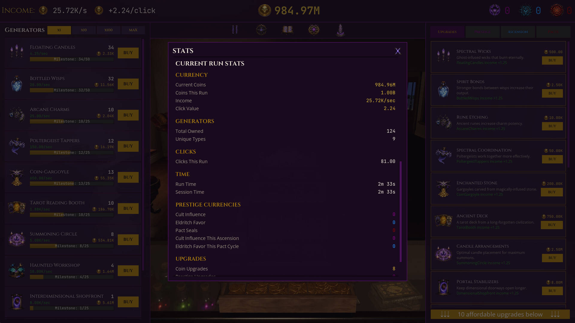 Occult Shop Clicker screenshot 2
