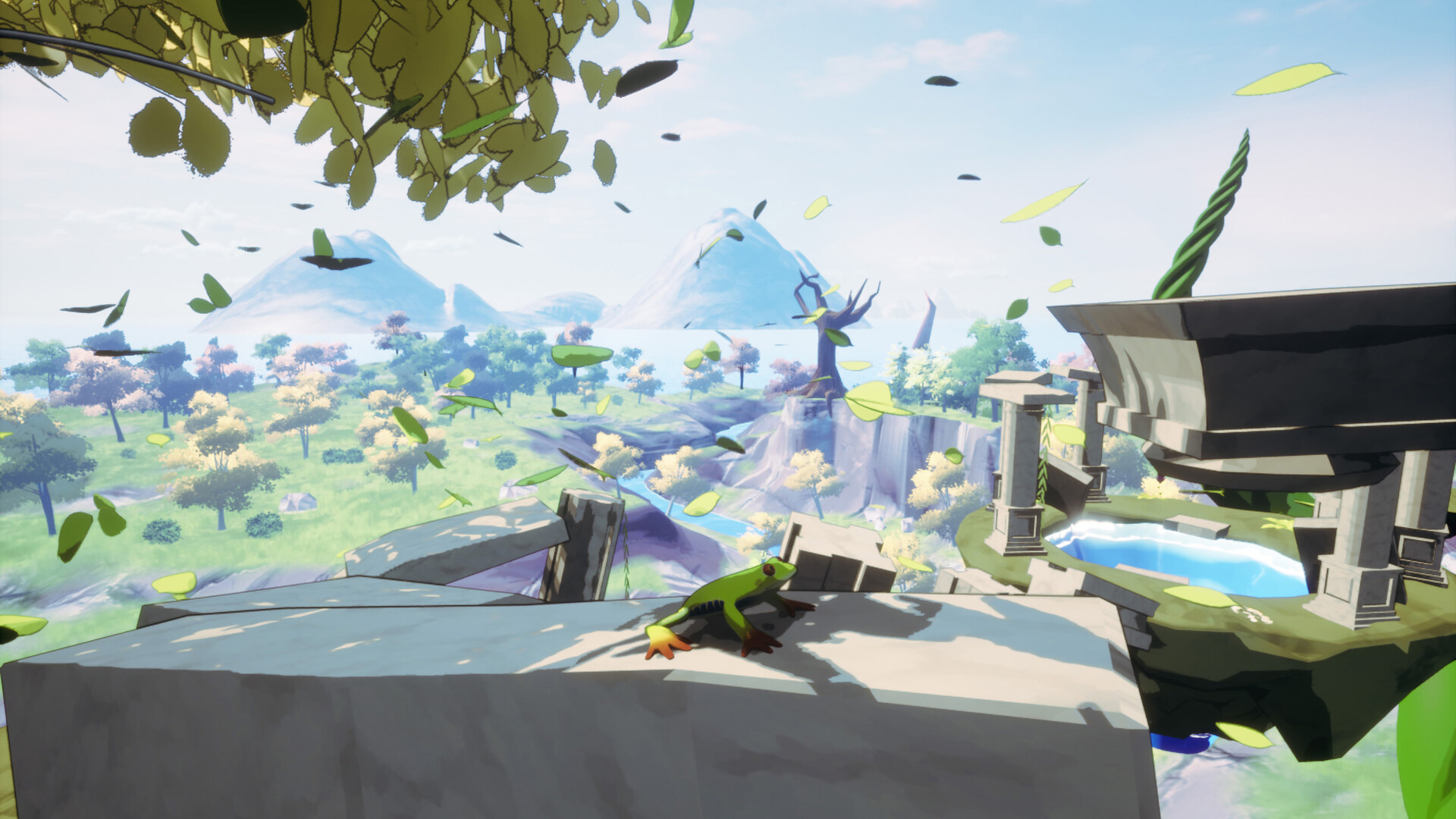 Hopward: A Frog Climbing Game screenshot 1