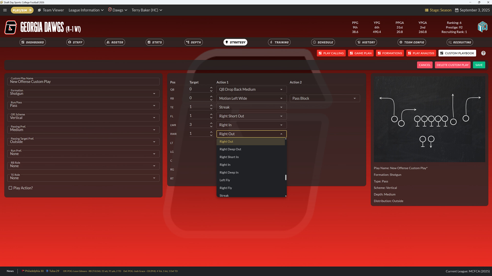Draft Day Sports: College Football 2026 screenshot 6